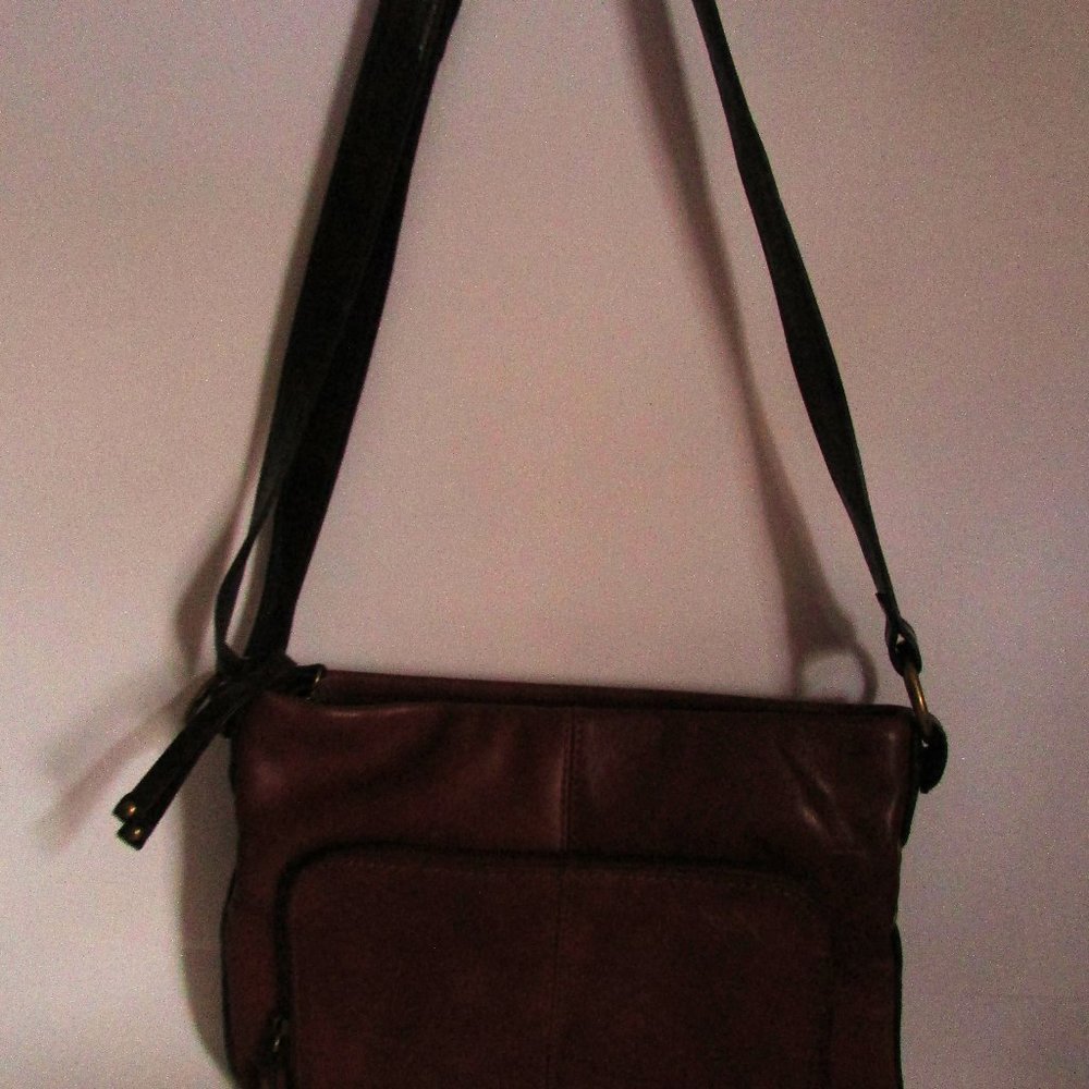 Clarks Vintage Brown Leather Crossbody